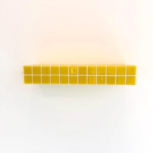 Sage Green Tile Floating Wall Shelf | Colorful Shelf | Modern Wall Mounted Shelf | Dopamine Decor | Plant Shelf | Decorative Wall Shelf | Yellow