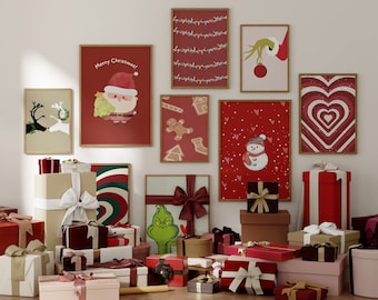 Christmas Gallery Wall Art Prints: Holiday Home Decor 120 Print