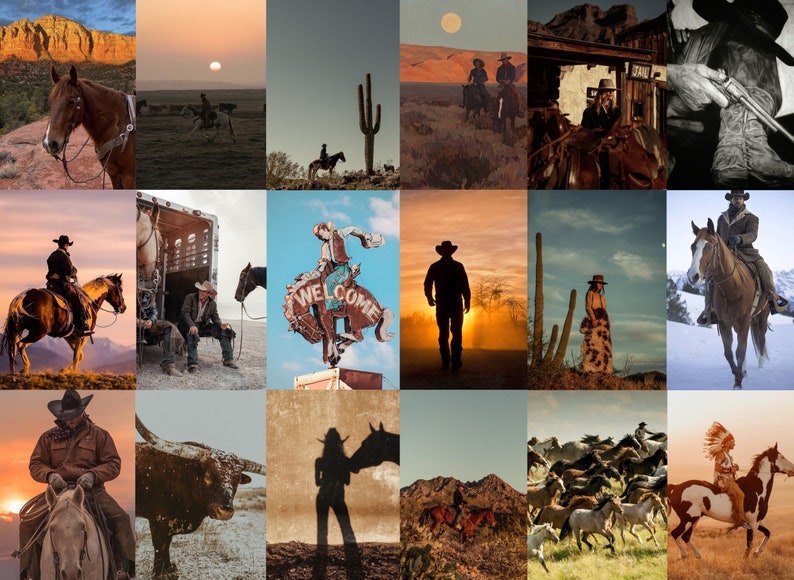 Western Aesthetic Wall collage