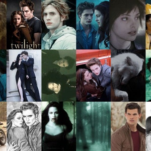 125PCS Twilight Wall Collage Kit Twilight Saga Aesthetic Photo Collage Prints Twilight Movie Pictures Room Decor Aesthetic collage kit image 6