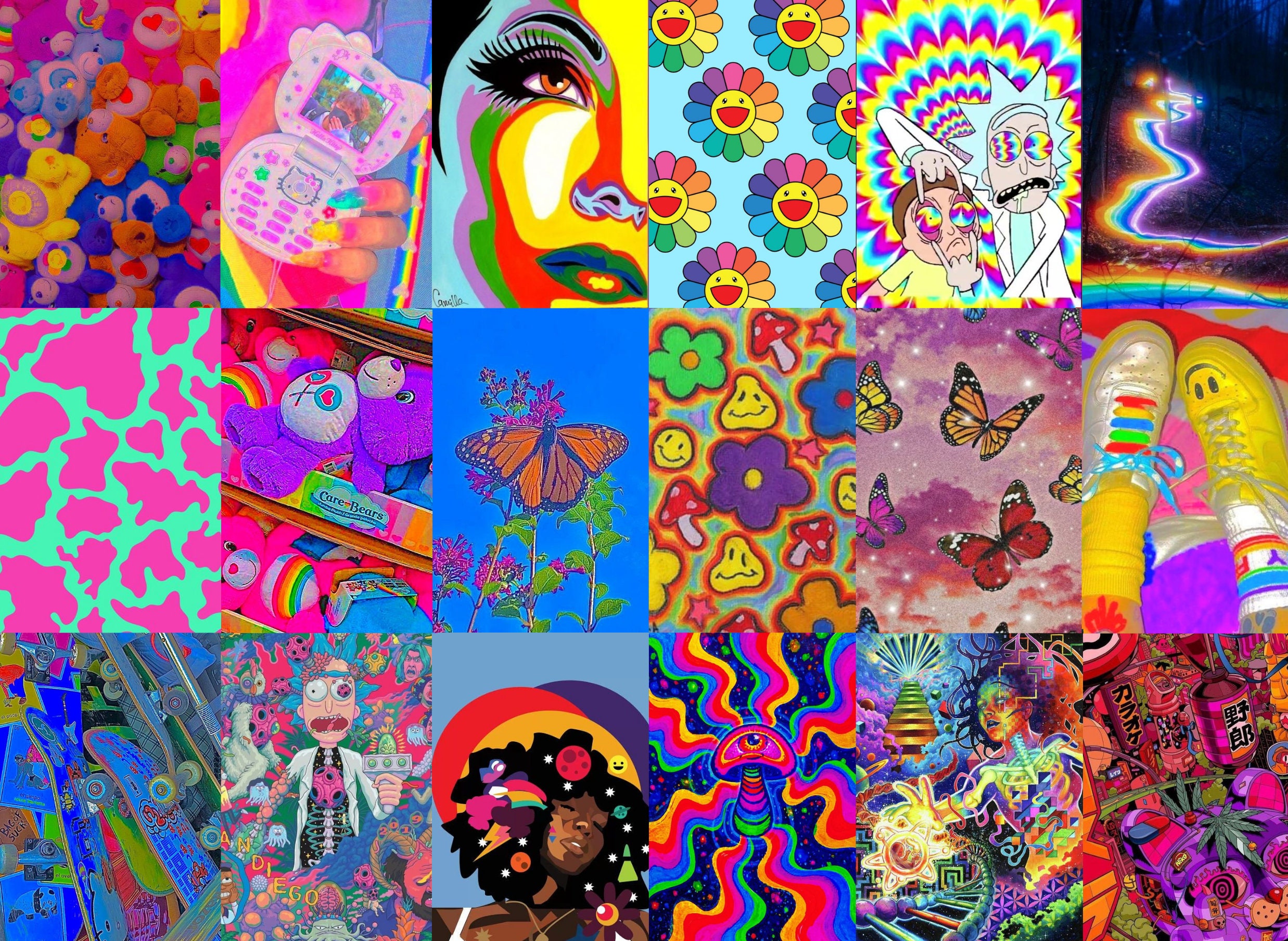 110pcs Indie Wall Collage Kit Indie Wall Collage Retro Wall Etsy Canada