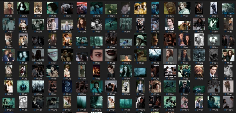 125PCS Twilight Wall Collage Kit Twilight Saga Aesthetic Photo Collage Prints Twilight Movie Pictures Room Decor Aesthetic collage kit image 10