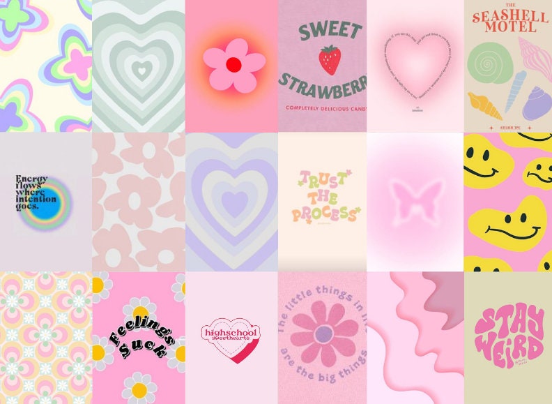 150 Danish Pastel Aesthetic Wall Collage Kit Danish Pastel - Etsy Canada