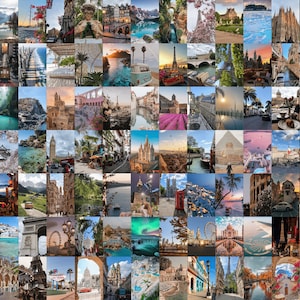 300 Travel Posters Gift | Travel Wall Print | Travel Print Set | Aesthetic Wall Collage Kit | Printable Wall Art | Room Decor |Travel Prints
