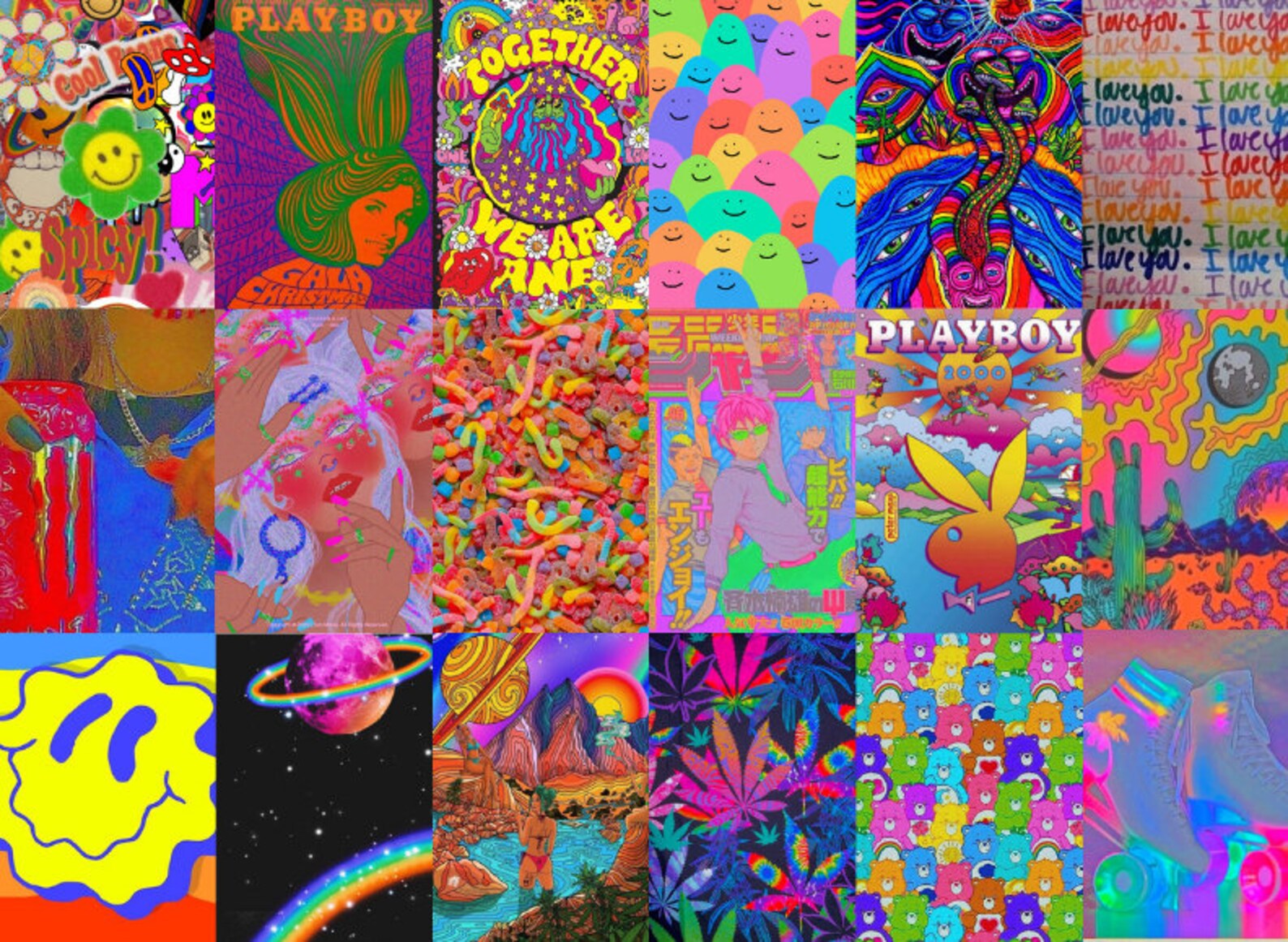 110pcs Indie Wall Collage Kit Indie Wall Collage Retro Wall Etsy Canada