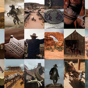 Old West Room Photo Wall