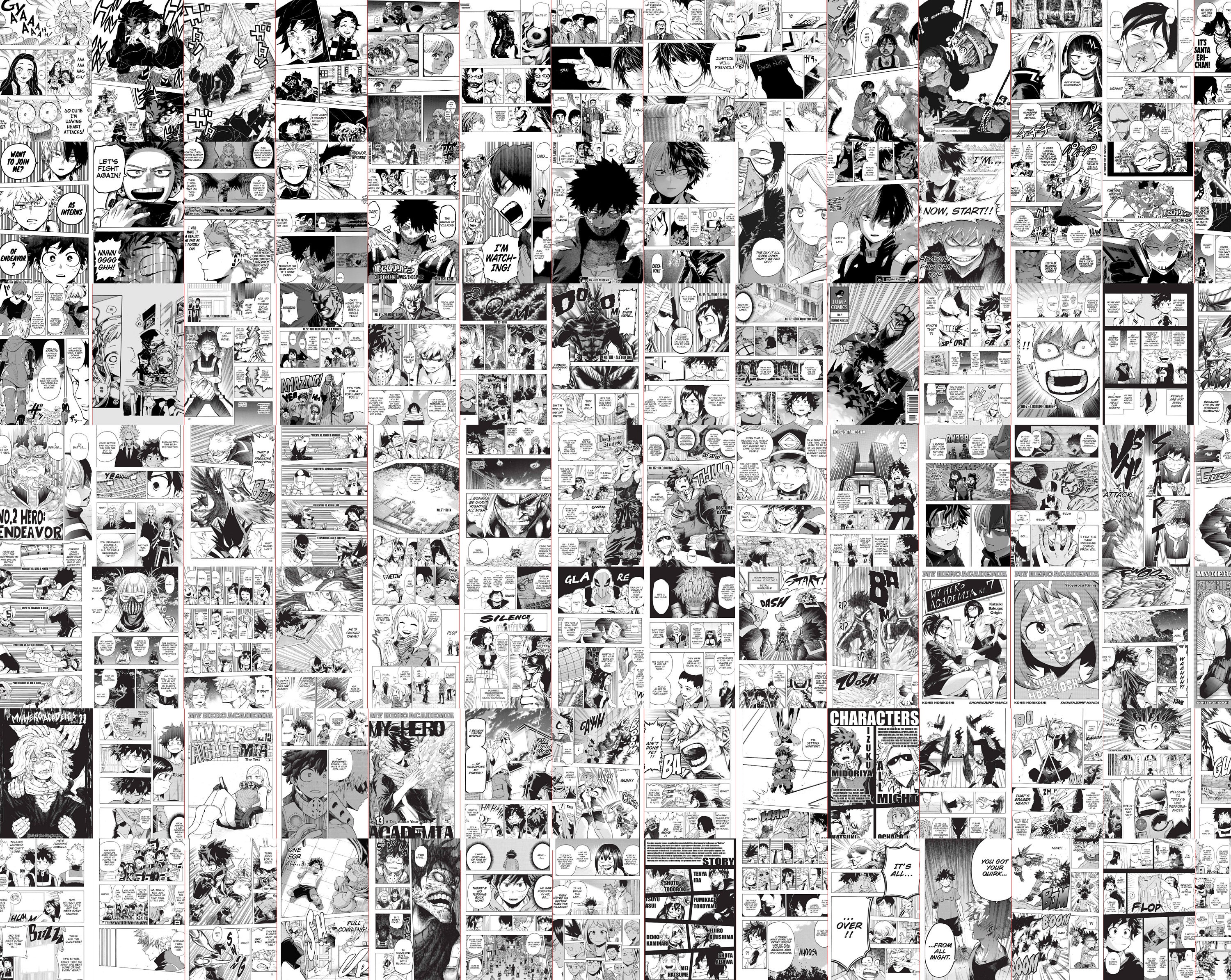 1700 Anime Manga Panels Wall Collage Kit Anime (Download Now) 