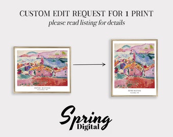 Custom Edit Request For Print | Custom Art Printable | Custom Wall Art | Personalized Print | SprngDgtal | Wall Art Custom | Custom Decor