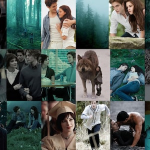 125PCS Twilight Wall Collage Kit Twilight Saga Aesthetic Photo Collage Prints Twilight Movie Pictures Room Decor Aesthetic collage kit image 9