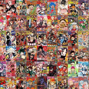 1050 Anime Manga Magazine Covers | Anime Collage Kit | Manga Collage Kit | Anime Wall Decor | Anime Digital Download | Manga Digital