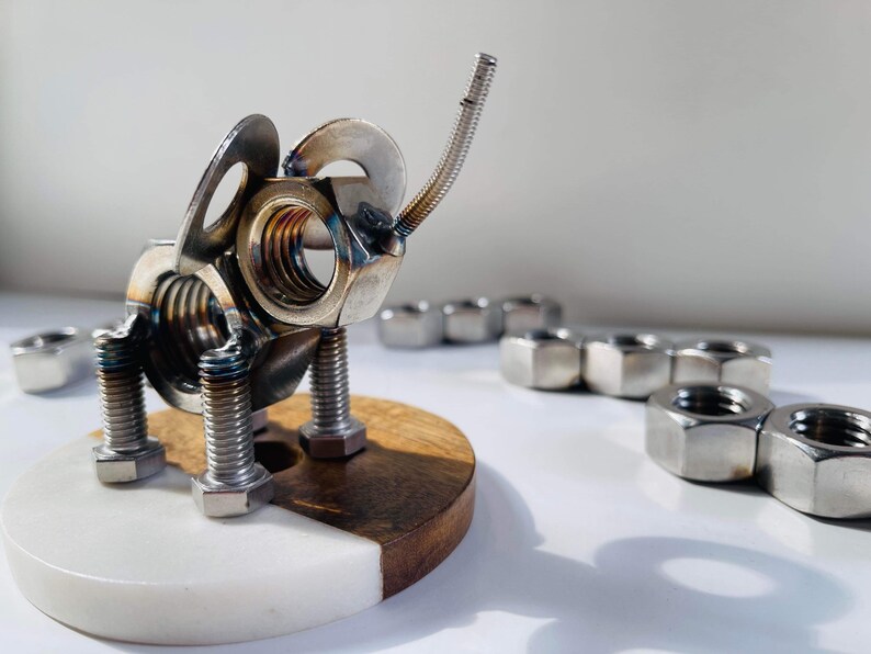 Metal Elephant Sculpture Out of Nuts & Bolts Etsy