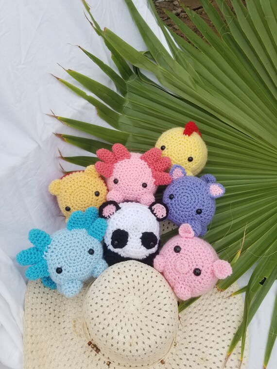 Cute Soft Crochet Animal Toys Amigurumi Toys Bear Panda Etsy