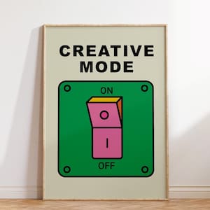 Creative Mode Retro Wall Art Print: Trendy Room Decor (Digital Download)