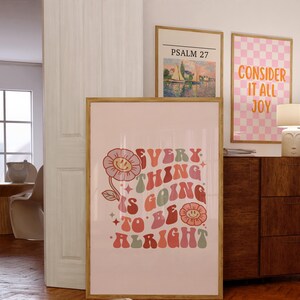 Retro Groovy Quote Print: Inspirational Wall Art (Digital Download)