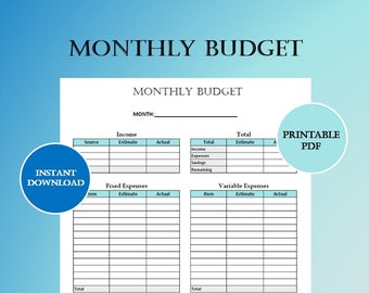 Income worksheet | Etsy Schweiz