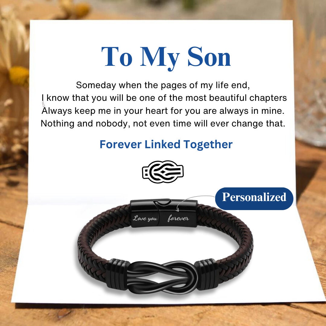 Grandson Love And Linen Mom Son Bracelet Grandson Bracelet MZZJ