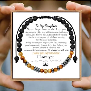 Morse Code Bracelet: &quot;To My Daughter&quot; Inspirational Message