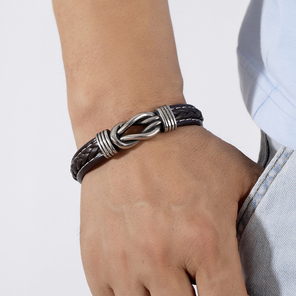 Leder Armband An Meinen/unseren Sohn Geschenk Mit Personalisierter