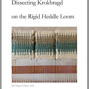 How to Weave Krokbragd with a Rigid Heddle Loom, Single Heddle and Pick Up Sticks