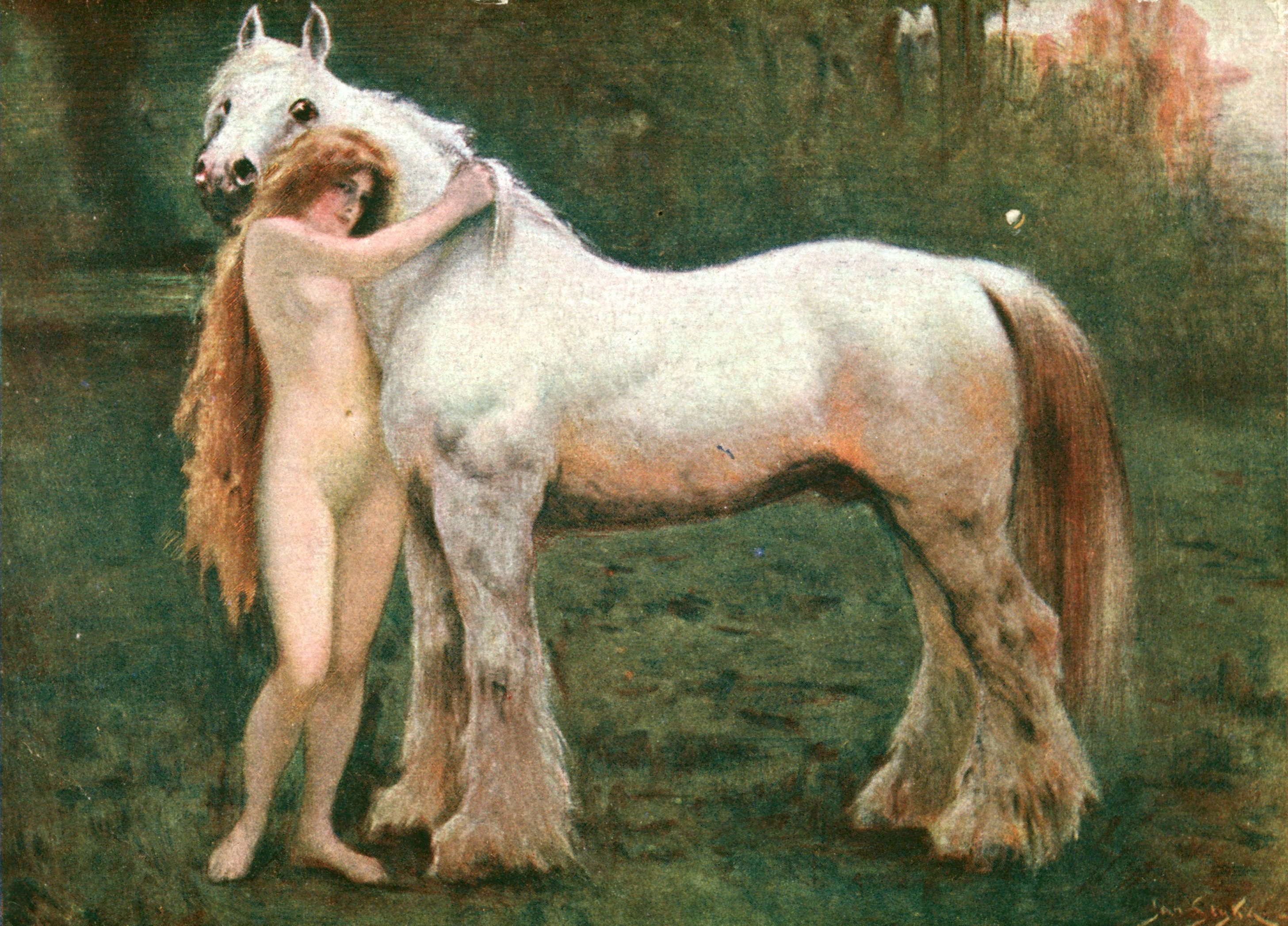 Nude Woman on Horse