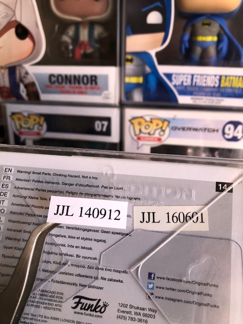 Replacement Sticker for Barcode, Serial Numbers, and Funko Pop Product ...