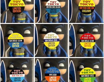 Sticker Exclusivo Toy Tokyo del año 2018 al 2022. Renueva, reemplaza o vuelve exclusivos tu colección de Funko Pop.