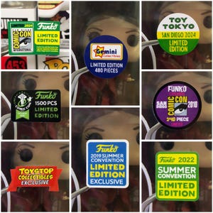 Sticker Exclusivo de reemplazo SDCC 2024, Gemini, Toy Tokyo, Emerald, ToyStop. Renueva, reemplaza o vuelve exclusivos tu colección.