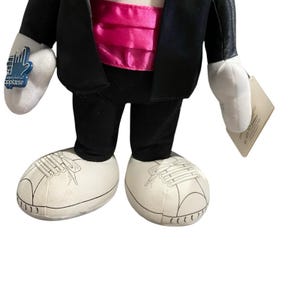 Muñeco de peluche de Mickey Mouse con esmoquin del 60 aniversario, 1988, con etiquetas. imagen 3