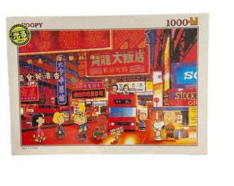 Rompecabezas de 1000 piezas de Peanuts Snoopy Hong Kong Apollo Sha, EXTREMADAMENTE RARO - NUEVO