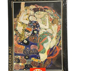 Rompecabezas vintage Educa de 1000 piezas Gustav Klimt Die Jungfrau (La Jungfrau) - Rompecabezas de arte sellado