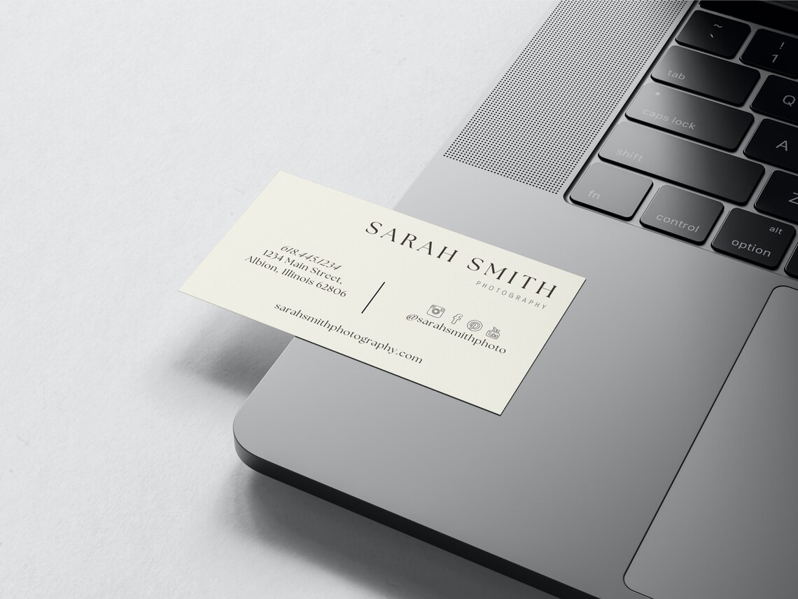 Simple Business Card Template, DIY Printable Business Card Design