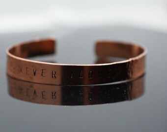 Personalized Hand Stamped Copper Bracelet - Custom Copper Bracelet - Pure Copper - Unisex Bangle - Viking Bracelet - Cuff Personalised.