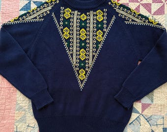 Vintage 1970's Navy Blue McGregor Sweater