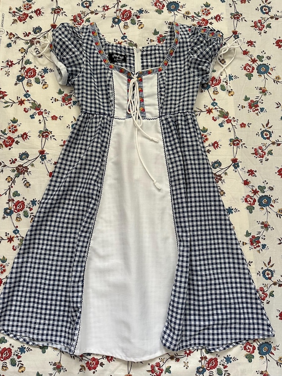 Vintage 1960s Black Label Gunne Sax Dress