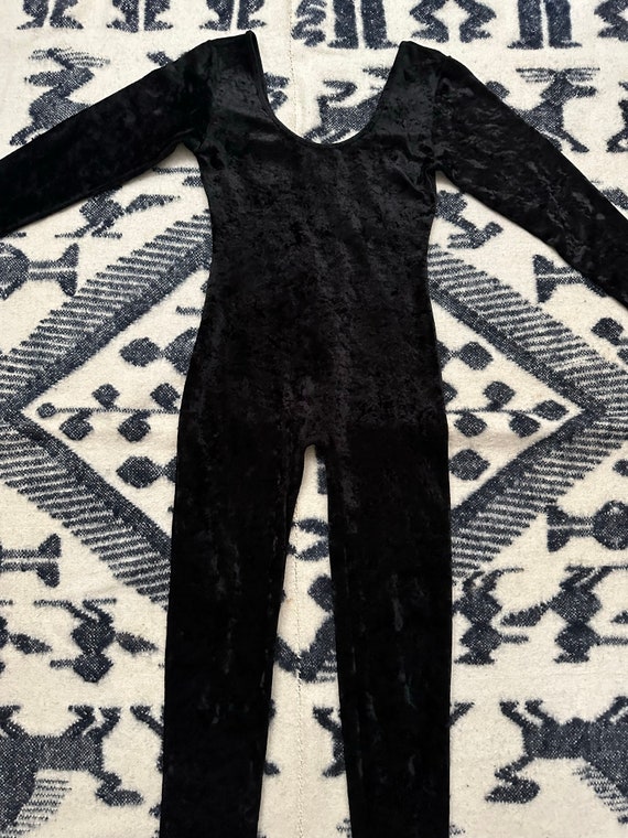 Amazing 80's Crushed Velvet Cat Suit - image 5