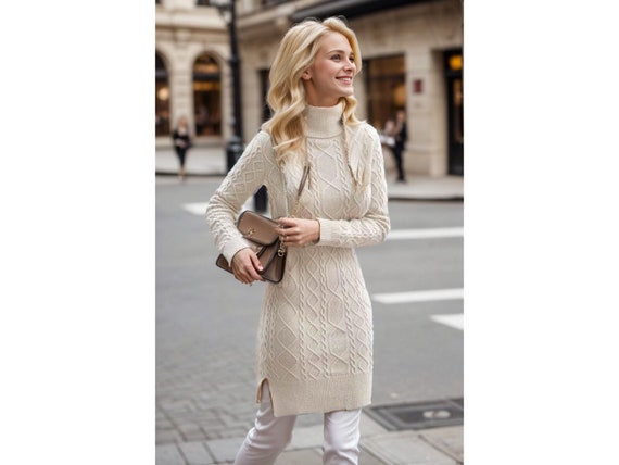 Miriom asymmetric outlet knitted midi dress