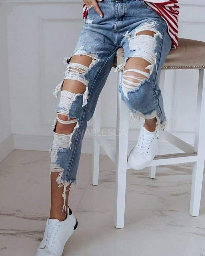 Black ripped jeans - Etsy.de