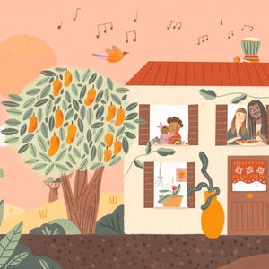 Custom Family or Couple Portrait – Hand-Drawn House Illustration – High-Quality Print – Personalized Gift image 15