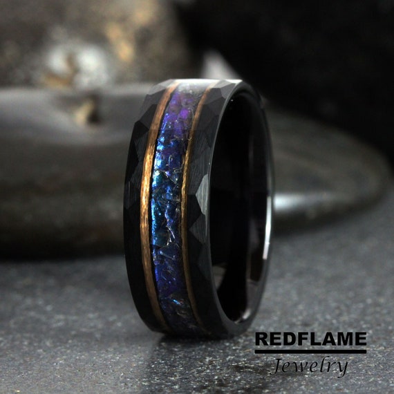 Black gold alexandrite ring deals