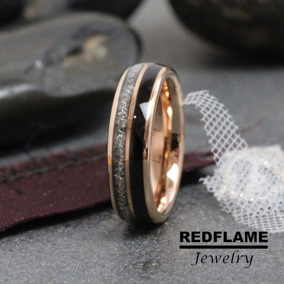 Your Wedding Dress Inlay Ring Bride Groom Dress Band Clothing Fabric Rose Gold Black Yellow Silver Gray Tungsten Carbide Custom Order
