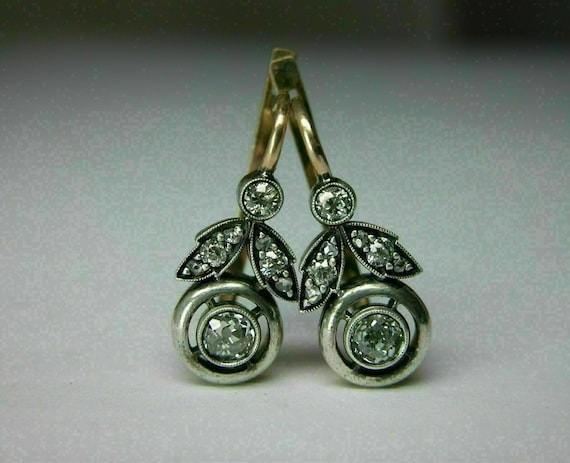 2.00 Ct Round Cut Diamond Drop Dangle Women's Beautiful Earring 14k White Gold Finish