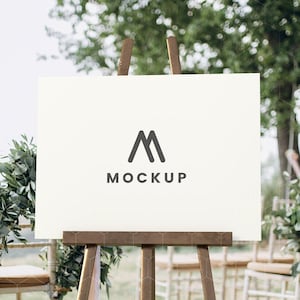 Bruiloft welkom teken mockup, ezel teken mockup, bruiloft teken mockup, gouden ezel mockup, zitplaatsen grafiek mockup, bruiloft programma mockup