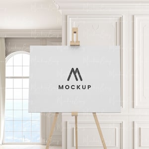 Minimal Sign Mockup, Wedding Welcome Sign Mockup, Easel Sign Mockup, Seating Chart Mockup, Wedding Program, Baby Shower Sign, Wedding Mockup