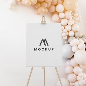 Welcome Sign Mockup, Baby Shower Sign Mockup, Easel Mockup, Bridal Shower Sign Mockup, Birthday Sign Mockup, Wedding Sign Mockup, Poster