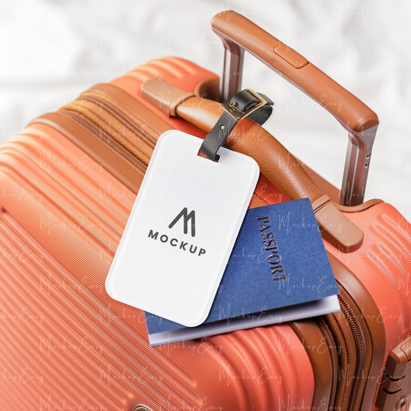 Luggage Tag Mock up, Name Tag Mockup, Suitcase Tag Mockup, Backpack Tag Mockup, Bag Name Tag Mockup, Travel Bag Tag Mockup, Name Tag Mock up