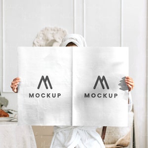 Mockup di giornale di nozze, Mockup di giornale vuoto, Mockup di carta piegata, Programma di nozze di giornale, Mockup di matrimonio, Cronologia del matrimonio, Modello