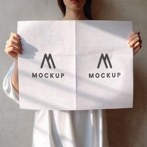 Bruiloft krant mockup, blanco krant mockup, gevouwen kaart mockup, bruiloft programma mockup, bruiloft mockup, bruiloft tijdlijn, Canva mockup