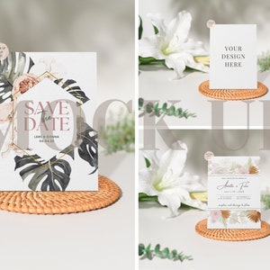 Table Number Mockup, Wedding Invitation Mockup, Greeting Card Mockup, Place Card Template, Card Mock up, Milestone Card Mockup, Wedding Sign