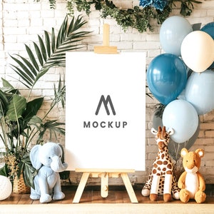 Welcome Sign Mockup, Baby Shower Sign Mockup, Easel Mockup, Bridal Shower Sign Mockup, Birthday Sign Mockup, Wedding Sign Mockup, Poster