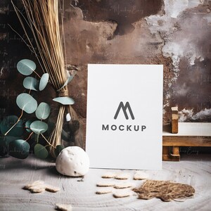 5x7 Greeting Card Mockup, Invitation Mockup, Card Mockup, Boho Wedding mockup, Neutral Wedding Invite Mockup, Sign Mockup, Stationary mockup
